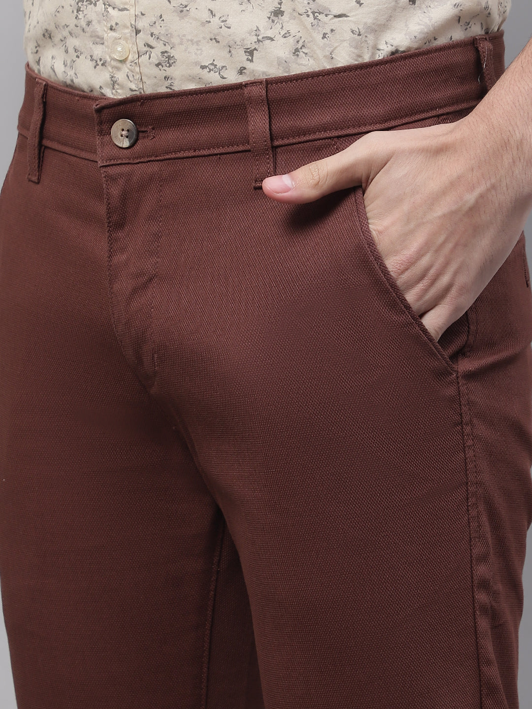 Cantabil Mens Brown Trouser (7091659243659)