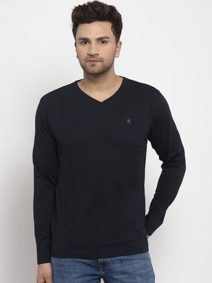 Men's Cotton Solid Button-Down Regular Fit T-Shirt