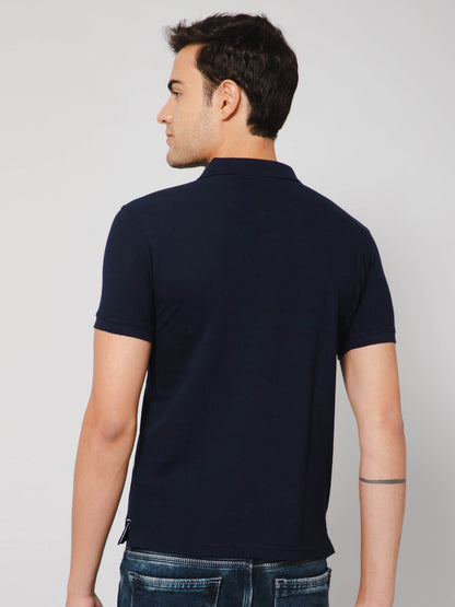 Cantabil Men Navy T-Shirt (7114324377739)