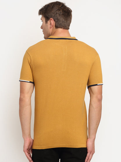 Cantabil Mustard Men's T-Shirt (6751784140939)