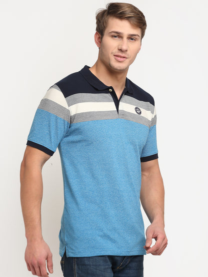 Cantabil Blue Mix Men's T-Shirt (6751768150155)