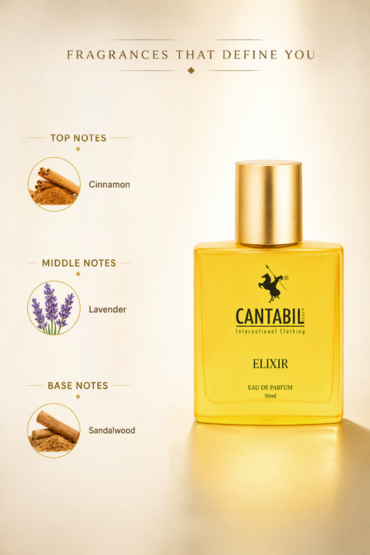 Luxury Unisex Long Lasting Elixir Perfume | 50ml With Cinnamon, Lavender & Amber | Eau De Parfum