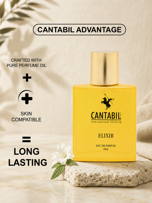 Luxury Unisex Long Lasting Elixir Perfume | 50ml With Cinnamon, Lavender & Amber | Eau De Parfum