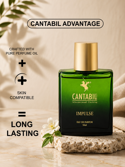Luxury Unisex Long Lasting Impulse Perfume | 50ml With Lavender, Juniper & Vetiver | Eau De Parfum