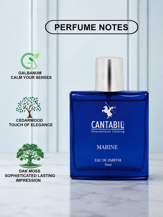 Luxury Unisex Long Lasting Marine Perfume | 50ml With Galbanum, Cedarwood, Oakmoss | Eau De Parfum
