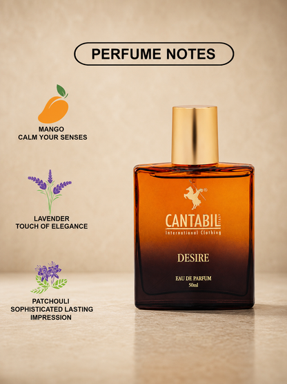 Luxury Long Lasting Desire Perfume for Men & Women | 50ml with Jasmine & Musk | Eau De Parfum