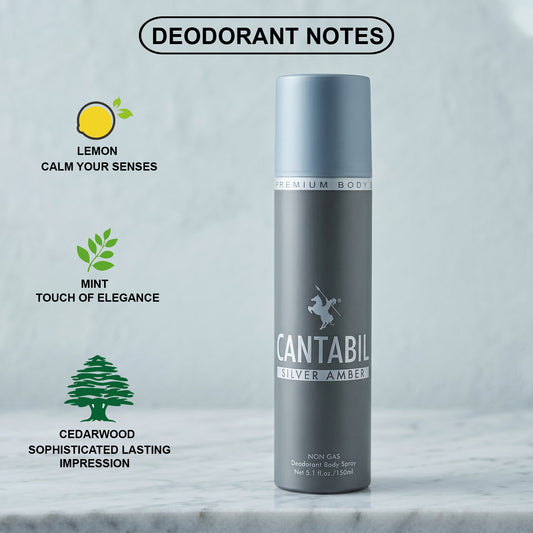 Electric Blue, Silver Amber, Burnt Brick Unisex Long Lasting No Gas Deodorant Spray  -  For Men & Women (450 ml, Pack of 3)