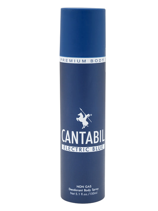 Cantabil Unisex Electric Blue Deodorant Spray Pack of 3 | 450ml