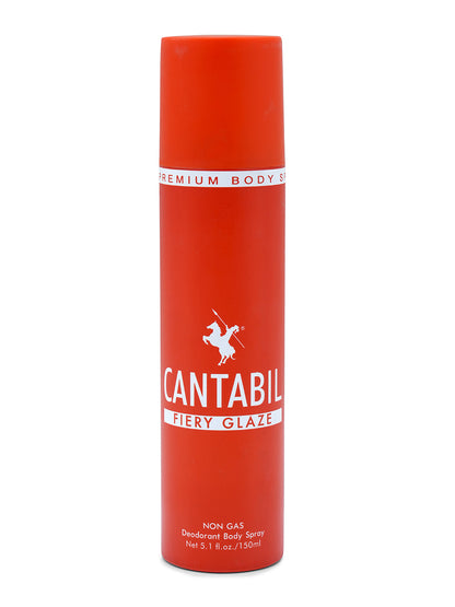 Cantabil Unisex Fiery Glaze Deodorant Spray Pack of 3 | 450ml