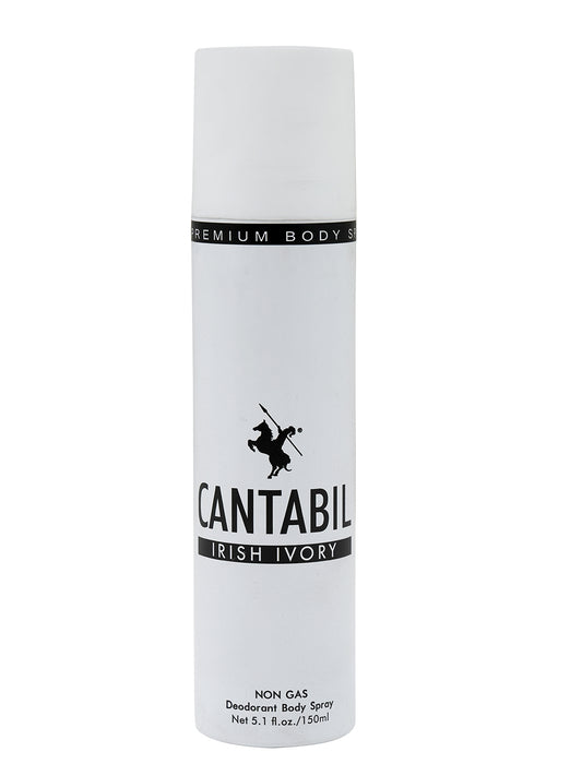 Cantabil Unisex Irish Ivory Deodorant Spray Pack of 3 | 450ml