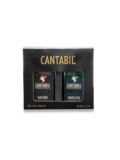 Luxury Long Lasting Impulse & Desire Perfume for Men & Women | 2x20ml with Mango, Lavender & Oak Moss | Eau De Parfum