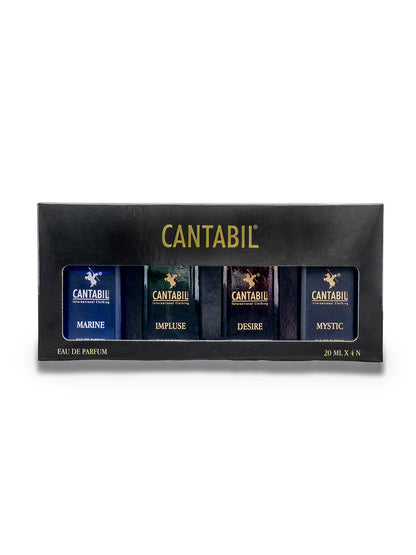 Luxury Long Lasting Impulse, Desire, Mystic & Marine Perfume for Men & Women | 4x20ml with Lemon, Jasmine & Musk | Eau De Parfum