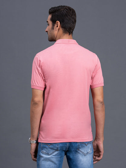 Men's Navy Regular Fit Typography Half Sleeve Casual T-Shirt