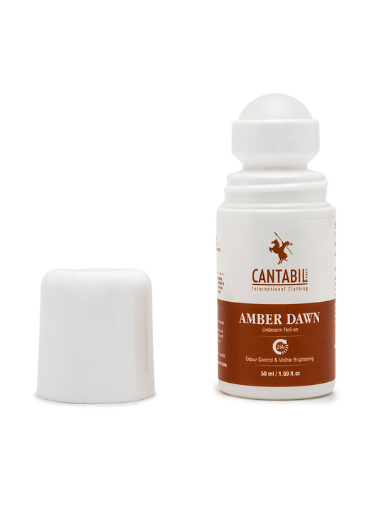 Unisex Roll On Deodorant | 50ml Each With Lemon, Jasmine & Amber (Pack of 2)