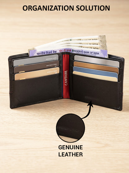 Men Brown Bifold Wallet