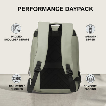 Cantabil 14 Litre Laptop Backpack Upto 18 inchs Laptop for School, Office, College & Travel Bag for Men and Women (Grey) | 4 Compartments, Side Pocket, Padded Shoulder Strap, Smooth-Glide Zippers