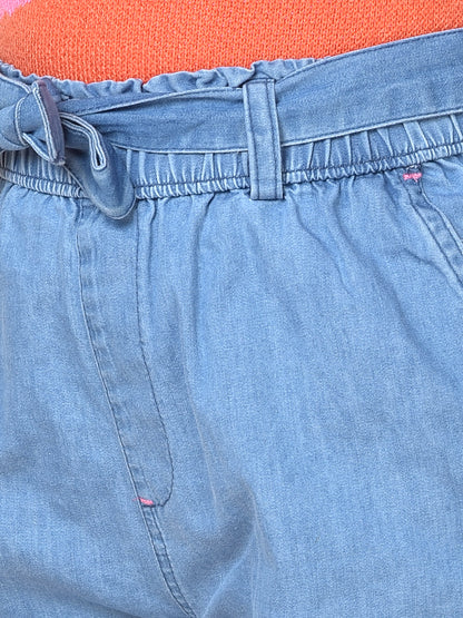 Casual Culottes for Girls | Breathable & Soft with Color Fastness Regular Fit Cotton Fabric Full Elasticated Closure Solid Pattern