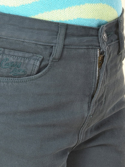 Casual Cargo for Girls | Breathable & Soft with Color Fastness Regular Fit Cotton Fabric Button Closure Solid Pattern