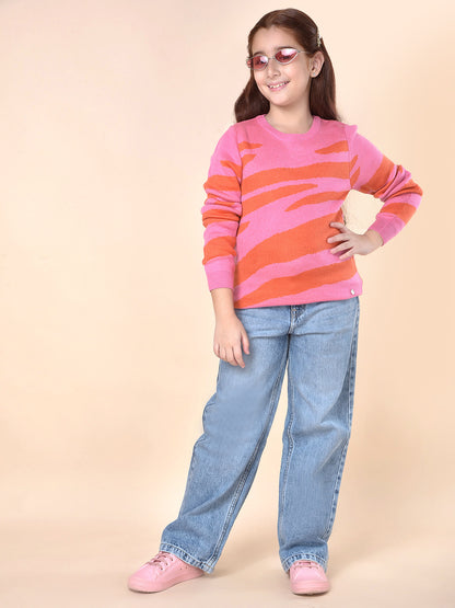 Casual Denim for Girls | Breathable & Soft with Color Fastness Regular Fit Cotton Blend Fabric Button Closure Solid Pattern