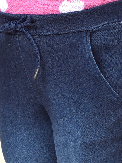 Casual Jogger for Girls | Breathable & Soft with Color Fastness Regular Fit Cotton Blend Fabric Drawstring Closure Solid Pattern