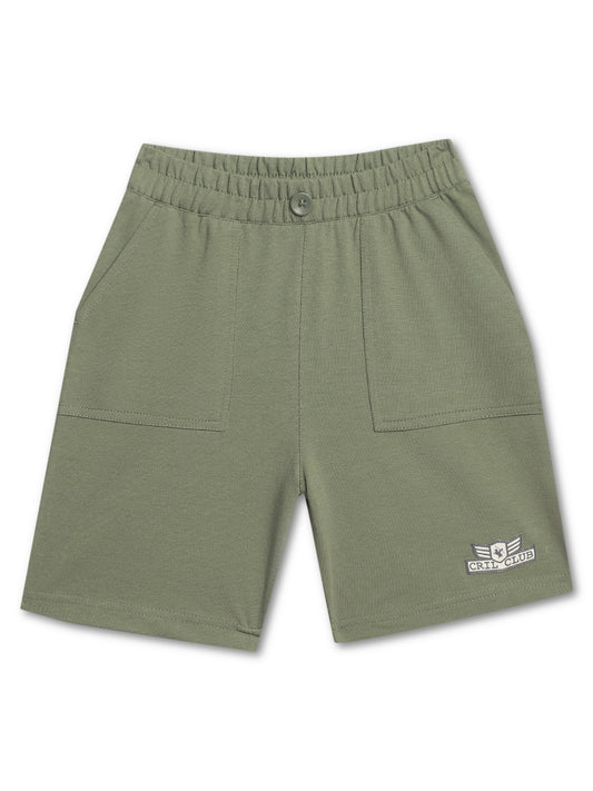 Cantabil Girls Olive Shorts (7135830376587)
