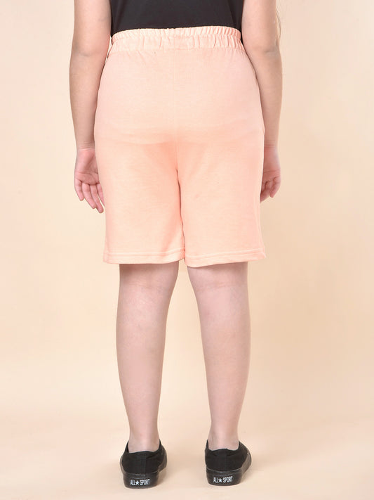 Casual Short for Girls | Breathable & Soft with Color Fastness Regular Fit Poly Cotton Fabric Elasticated Closure Soldi Pattern
