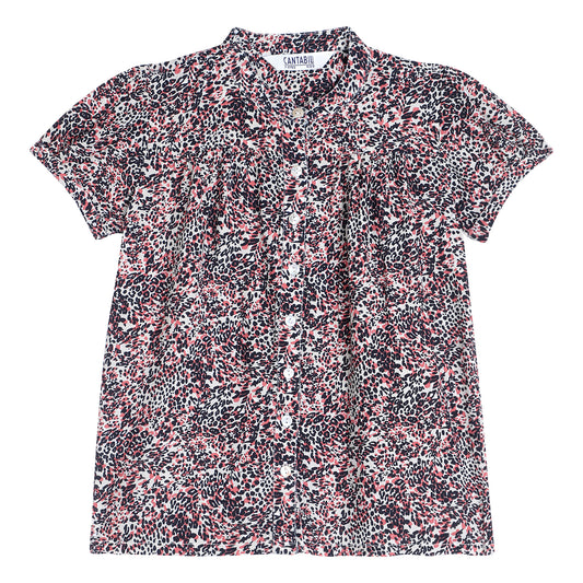 Cantabil Girls Off White Printed Half Sleeves Casual Top (7153864147083)