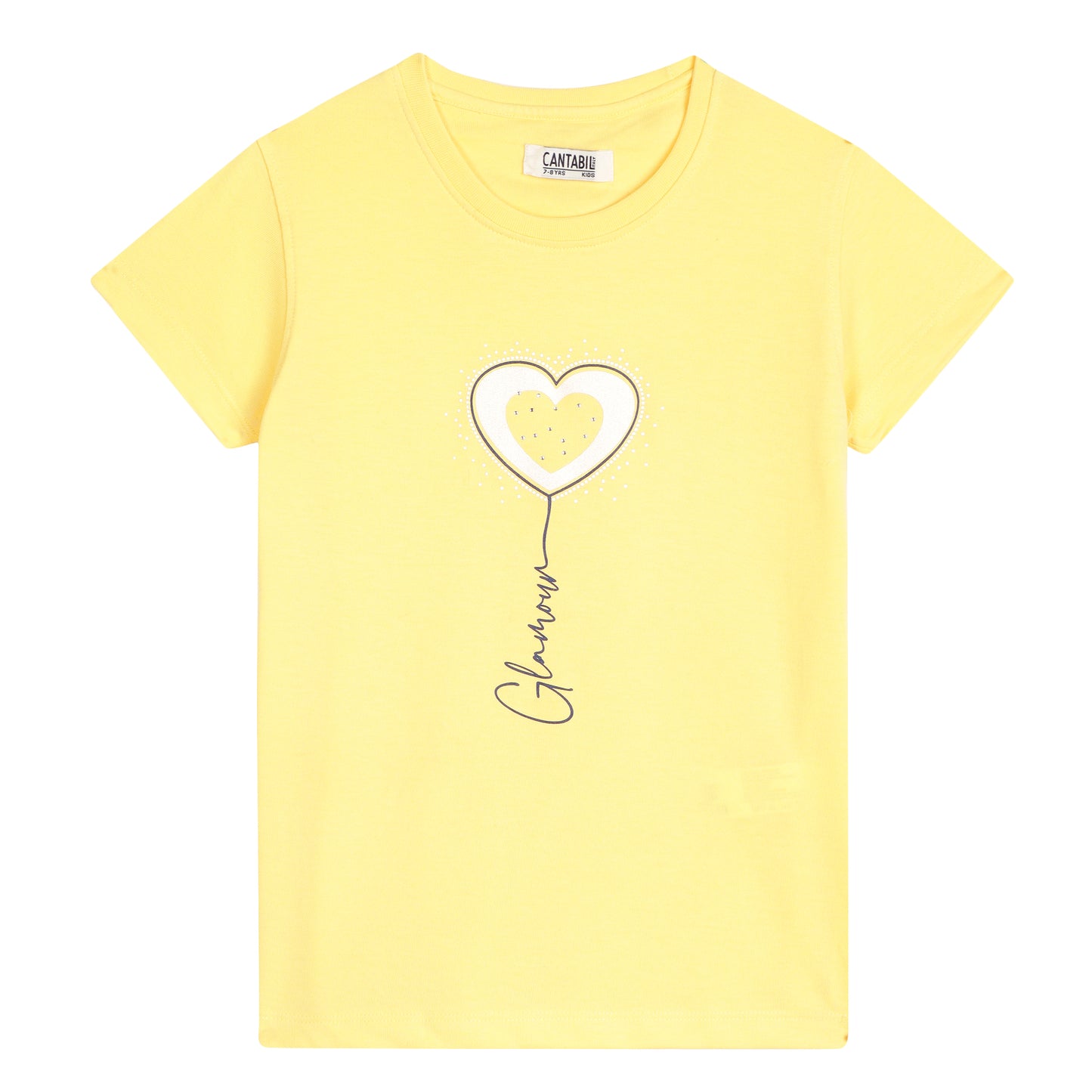 Cantabil Girls Yellow T-Shirt (7134106648715)