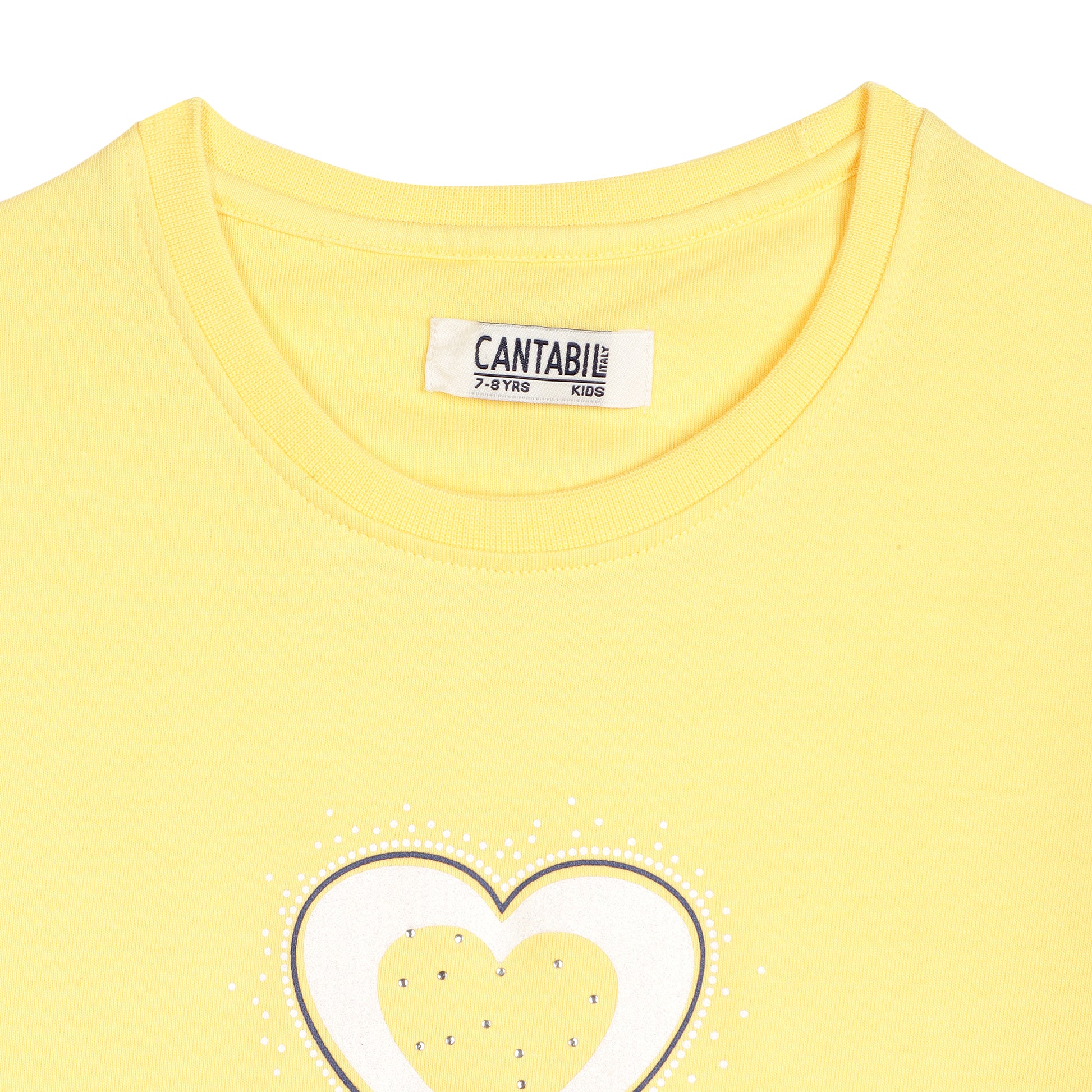 Cantabil Girls Yellow T-Shirt (7134106648715)