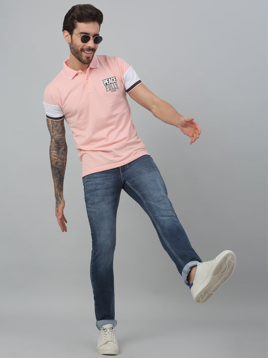 Denim Jeans for Men l Breathable & Soft with Color Fastness Ultra Narrow Fit Cotton Fabric Solid Pattern Button Closure