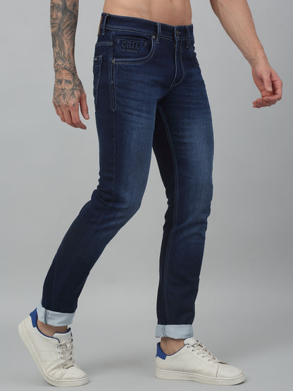 Men's Ultra Narrow fit Medium Fade Dark Blue  Jeans