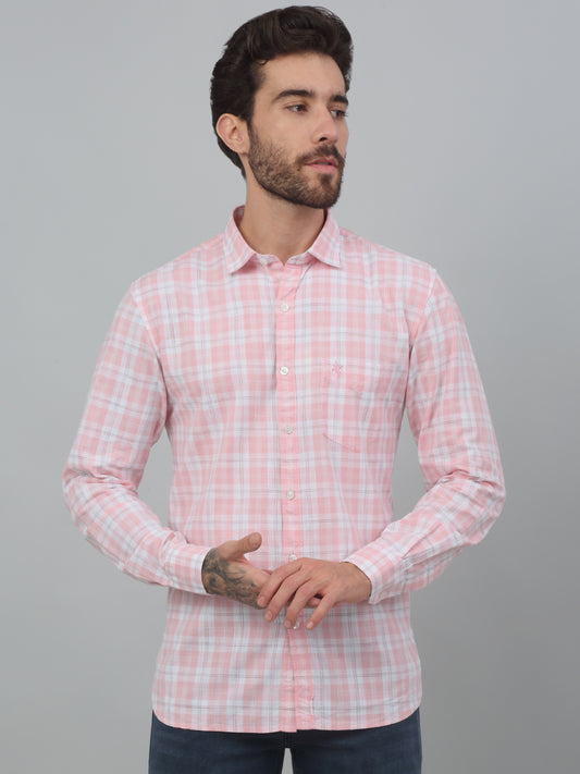Casual Shirt for Men | Breathable & Soft with Color Fastness Regular Fit Spread Collar Neck Cotton Fabric Checkered Pattern