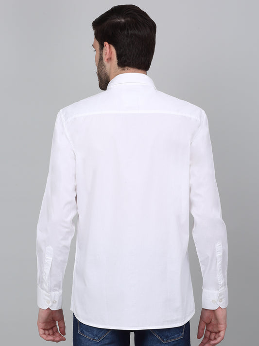 Casual Shirt for Men | Breathable & Soft with Color Fastness Regular Fit Spread Collar Neck Cotton Fabric Solid Pattern