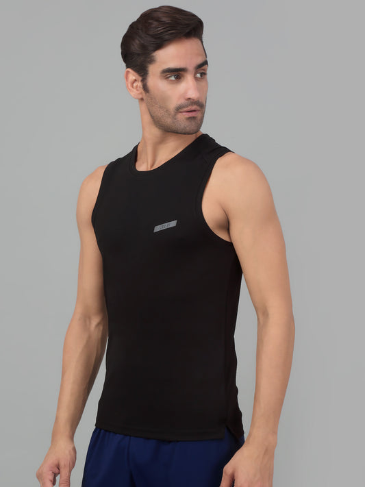 T-Shirt for Men | Breathable & Soft with Color Fastness Regular Fit Round Neck Polyester Fabric Solid Pattern