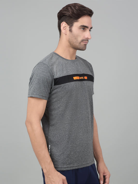 T-Shirt for Men | Breathable & Soft with Color Fastness Regular Fit Round Neck Polyester Fabric Printed Pattern