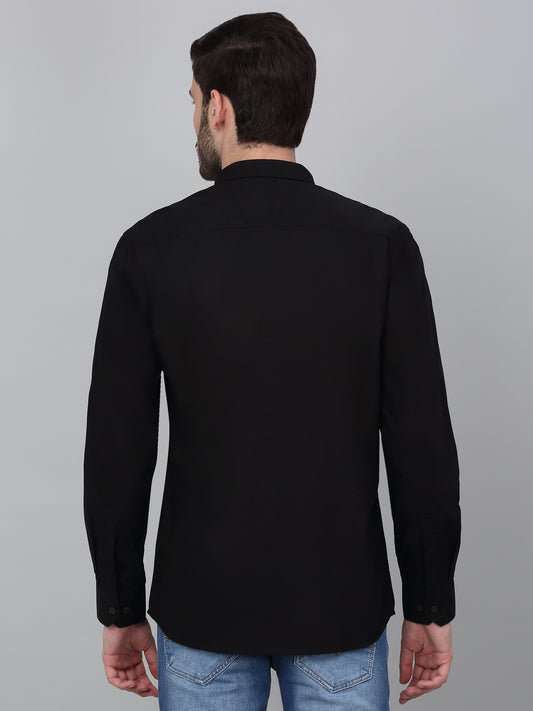 Casual Shirt for Men | Breathable & Soft with Color Fastness Regular Fit Spread Collar Neck Cotton Fabric Solid Pattern