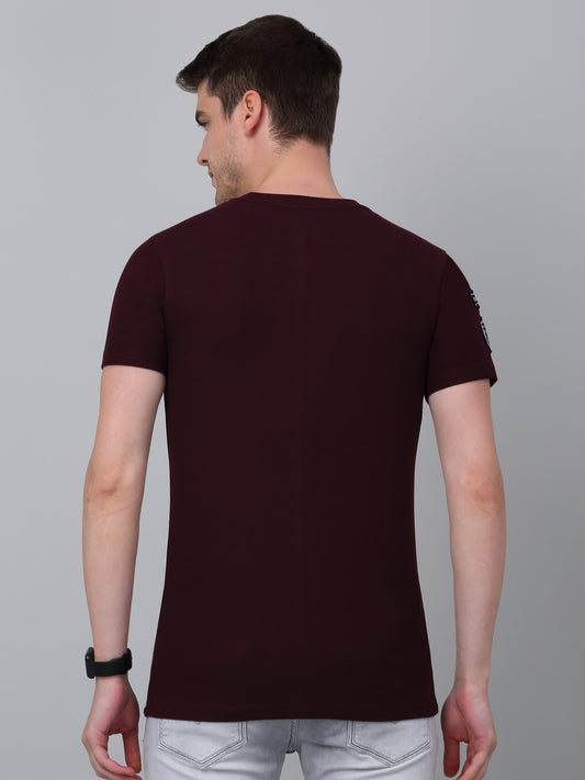 T-Shirt for Men | Breathable & Soft with Color Fastness Regular Fit Round Neck Poly Cotton Fabric Solid Pattern