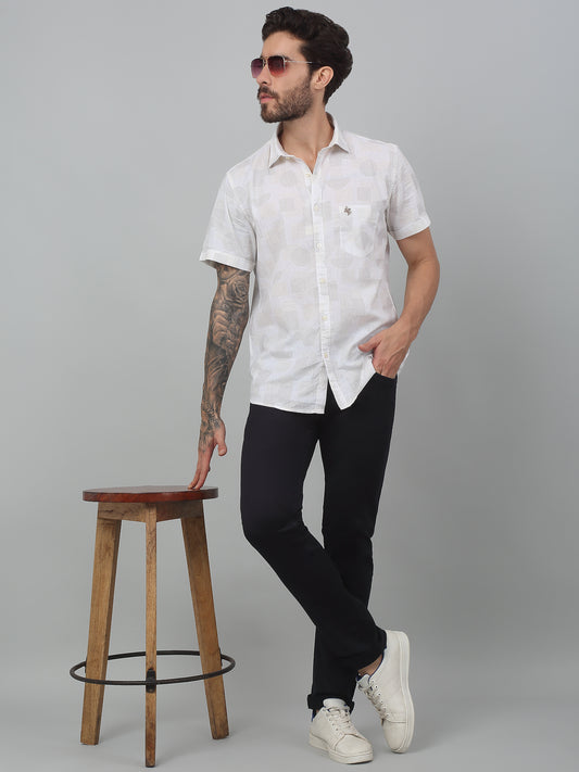 Denim Jeans for Men l Breathable & Soft with Color Fastness Ultra Narrow Fit Cotton Fabric Solid Pattern Button Closure