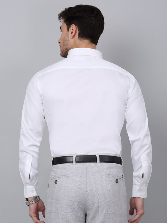 Formal Shirt for Men l Breathable & Soft with Color Fastness Regular Fit Spread Collar Neck Cotton Fabric Solid Pattern