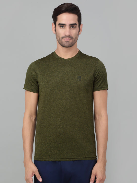 T-Shirt for Men | Breathable & Soft with Color Fastness Regular Fit Round Neck Polyester Fabric Printed Pattern