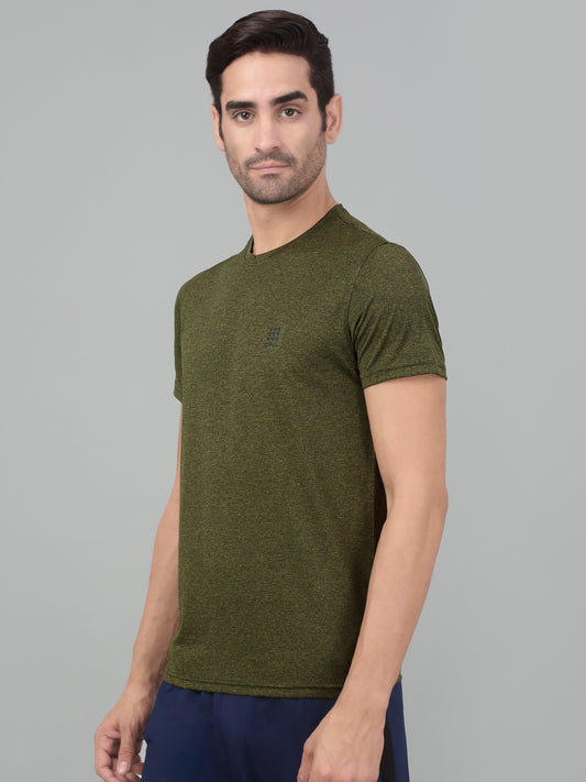 T-Shirt for Men | Breathable & Soft with Color Fastness Regular Fit Round Neck Polyester Fabric Printed Pattern