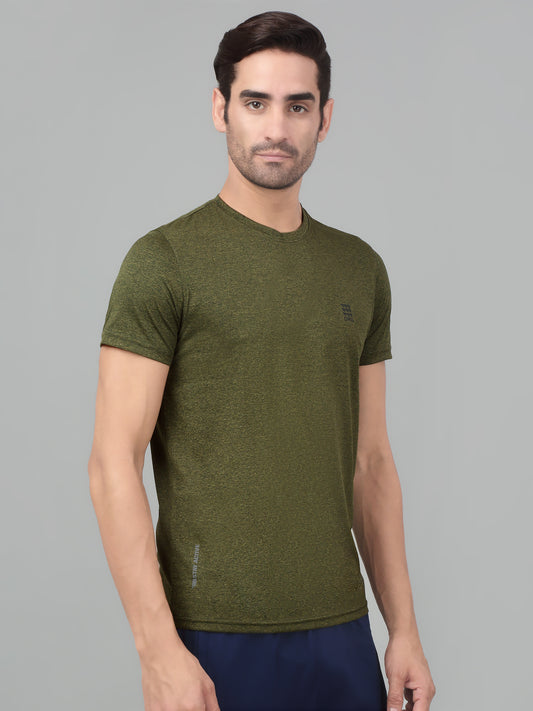 T-Shirt for Men | Breathable & Soft with Color Fastness Regular Fit Round Neck Polyester Fabric Printed Pattern
