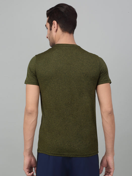T-Shirt for Men | Breathable & Soft with Color Fastness Regular Fit Round Neck Polyester Fabric Printed Pattern
