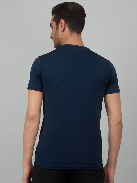 T-Shirt for Men | Breathable & Soft with Color Fastness Regular Fit Round Neck Polyester Fabric Printed Pattern