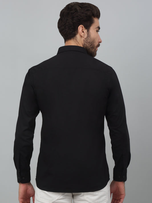 Casual Shirt for Men | Breathable & Soft with Color Fastness Regular Fit Spread Collar Neck Cotton Blend Fabric Solid Pattern