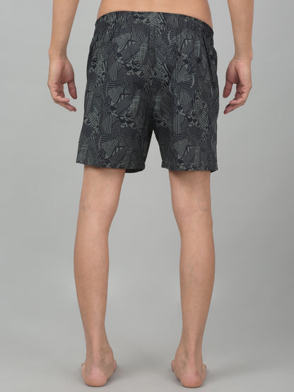 Men's Green Printed Boxer