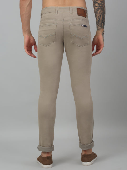 Men's Casual Flat front Stone  Trousers