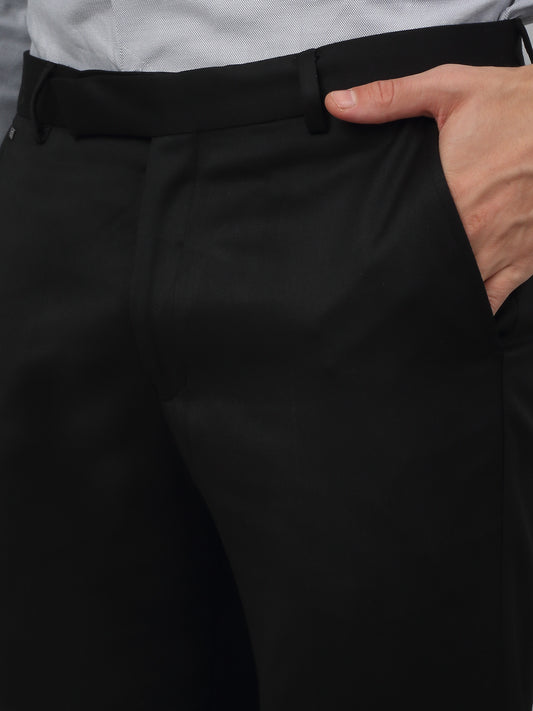 Formal Trouser for Men | Breathable & Soft with Color Fastness Regular Fit Poly Viscose Fabric Checkered Pattern Hook & Eye Closure