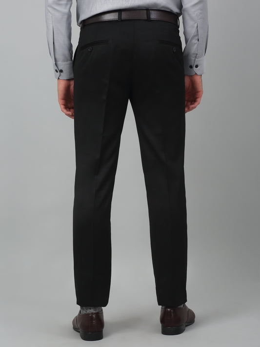 Formal Trouser for Men | Breathable & Soft with Color Fastness Regular Fit Poly Viscose Fabric Checkered Pattern Hook & Eye Closure