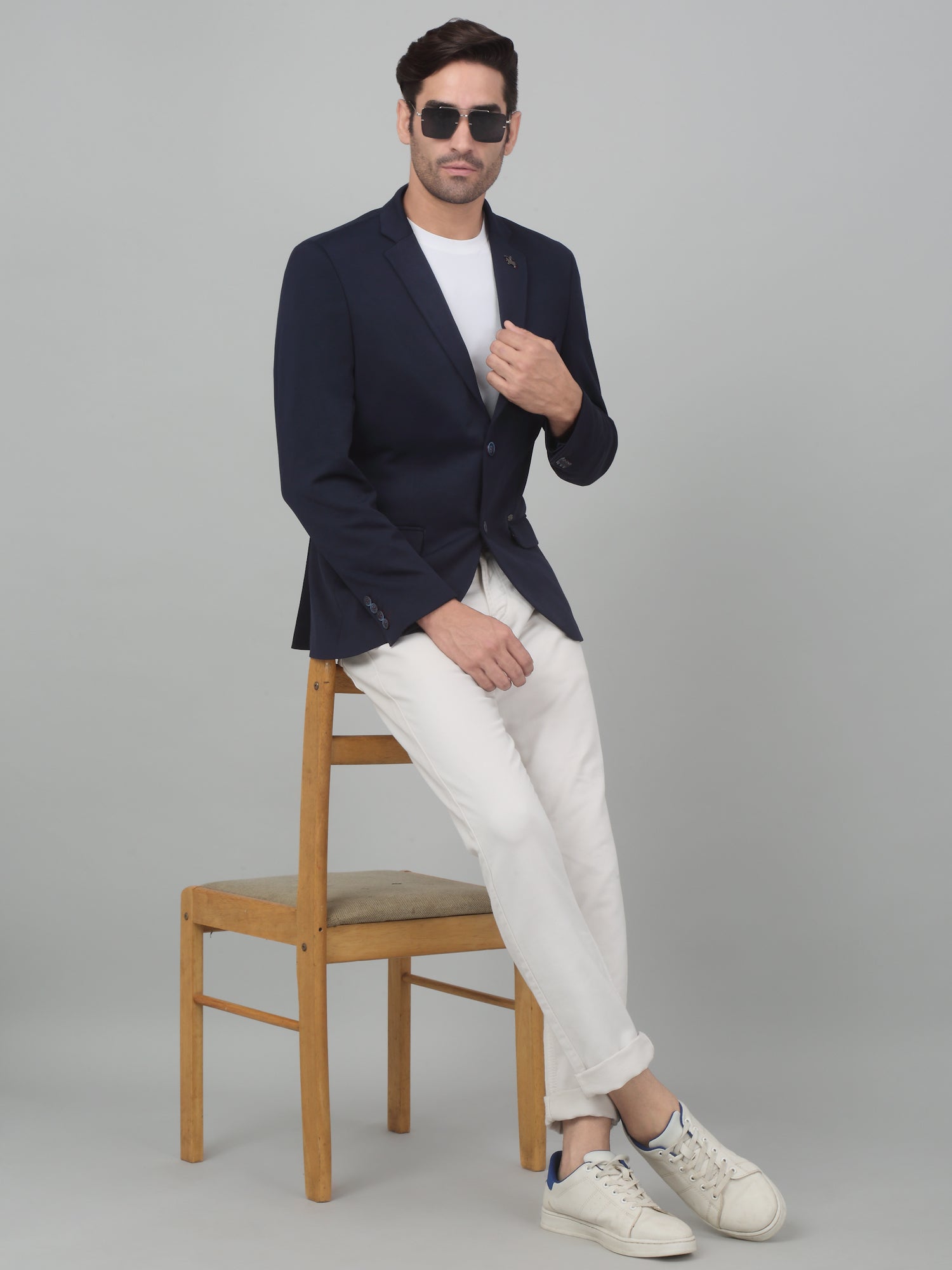 Blazer for Men Premium Casual Blazer Slim Fit Notched Collar - Main Image